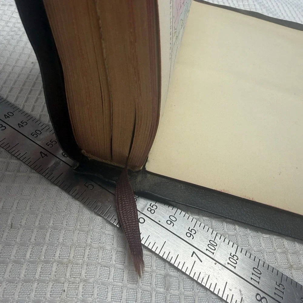 Vtg Westminster Book‎ KJV Bible Helps 1946 Great Britain Genuine Leather Soft